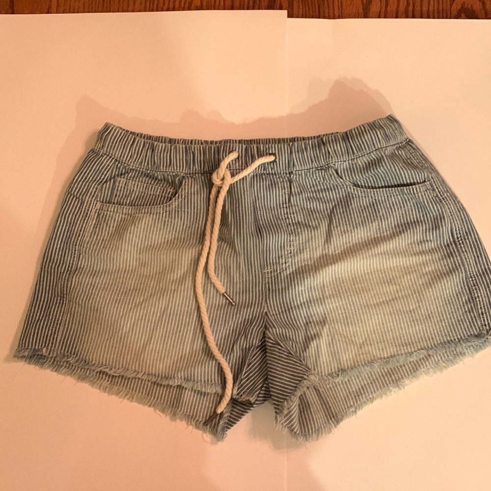 Aerie Drawstring Jean shorts